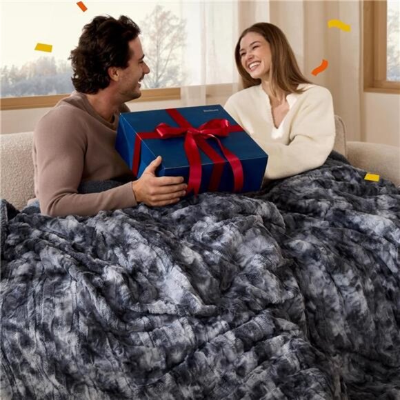 Tie Dye Throw Blanket Sherpa Fleece Plush Cozy Warm Blanket - Picture 5 of 7